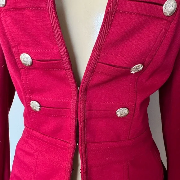 White House black market red military blazer - Picture 10 of 10